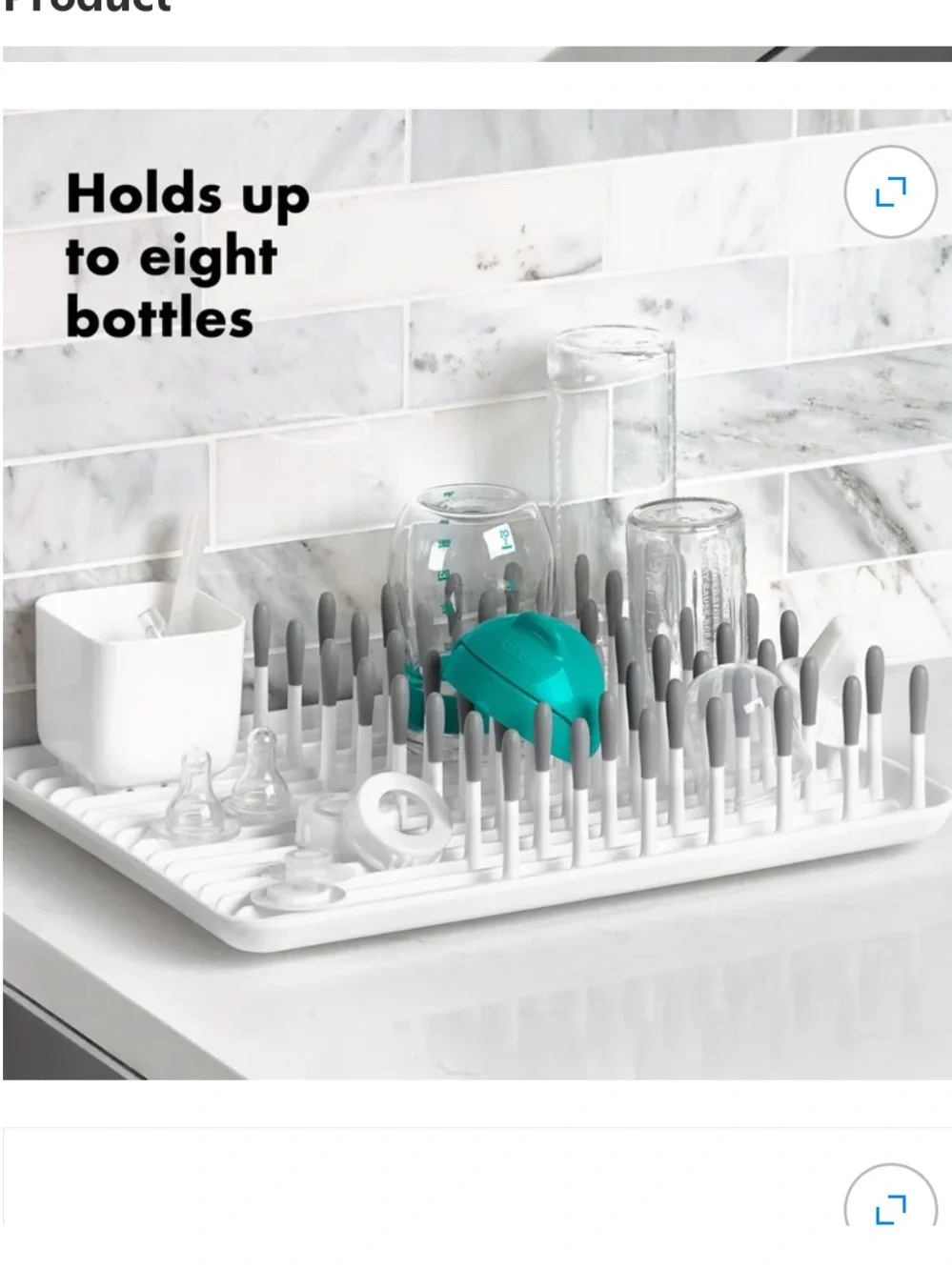 OXO Tot Bottle Drying Rack Gray